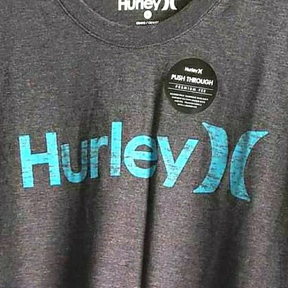 Hurley Gray Men's One & Only Thermal Long Sleeve - Picture 3 of 4
